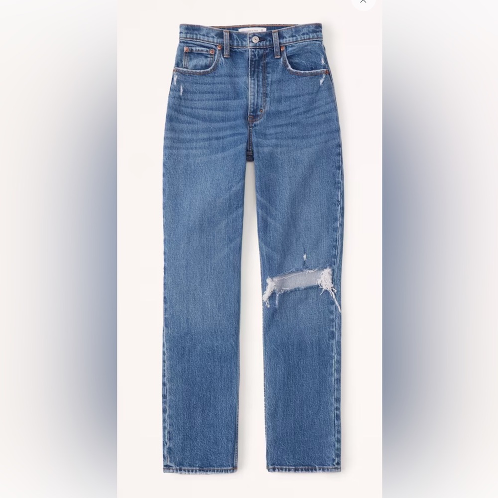 Abercrombie Ultra High Rise 90’s Straight Jeans
